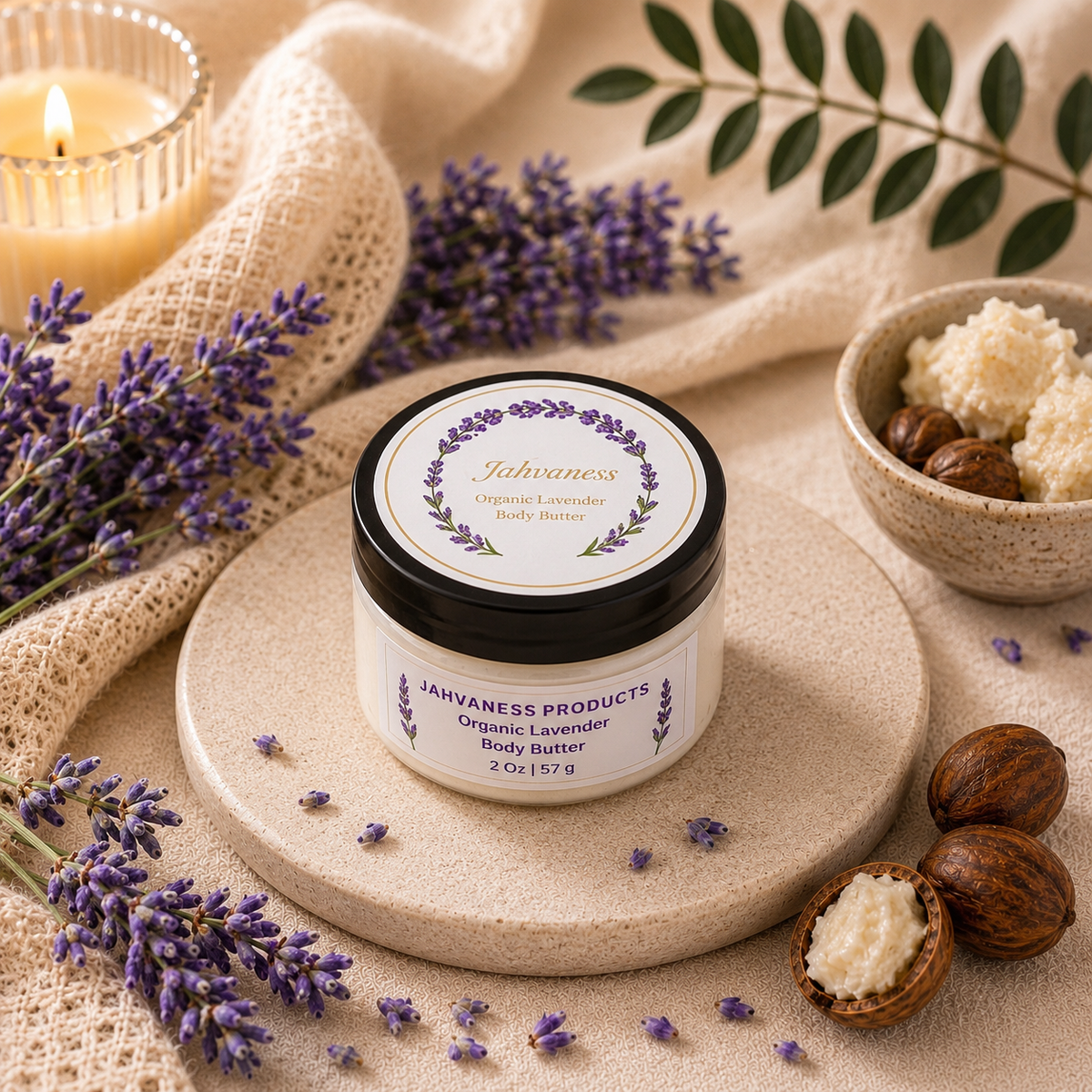 Organic Lavender Body butter 2 Oz