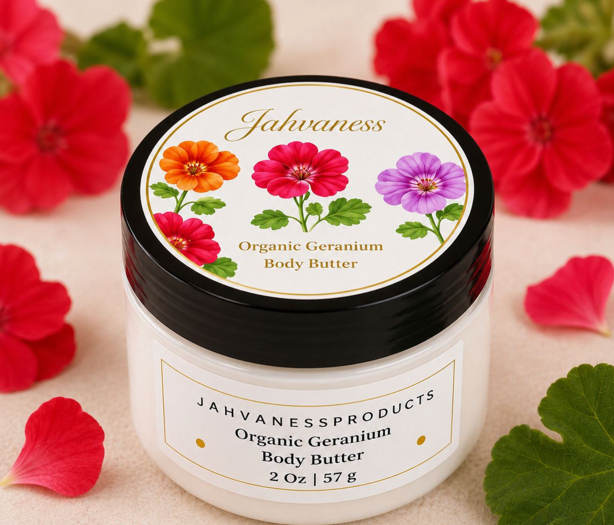 Organic Geranium Body Butter 2 Oz