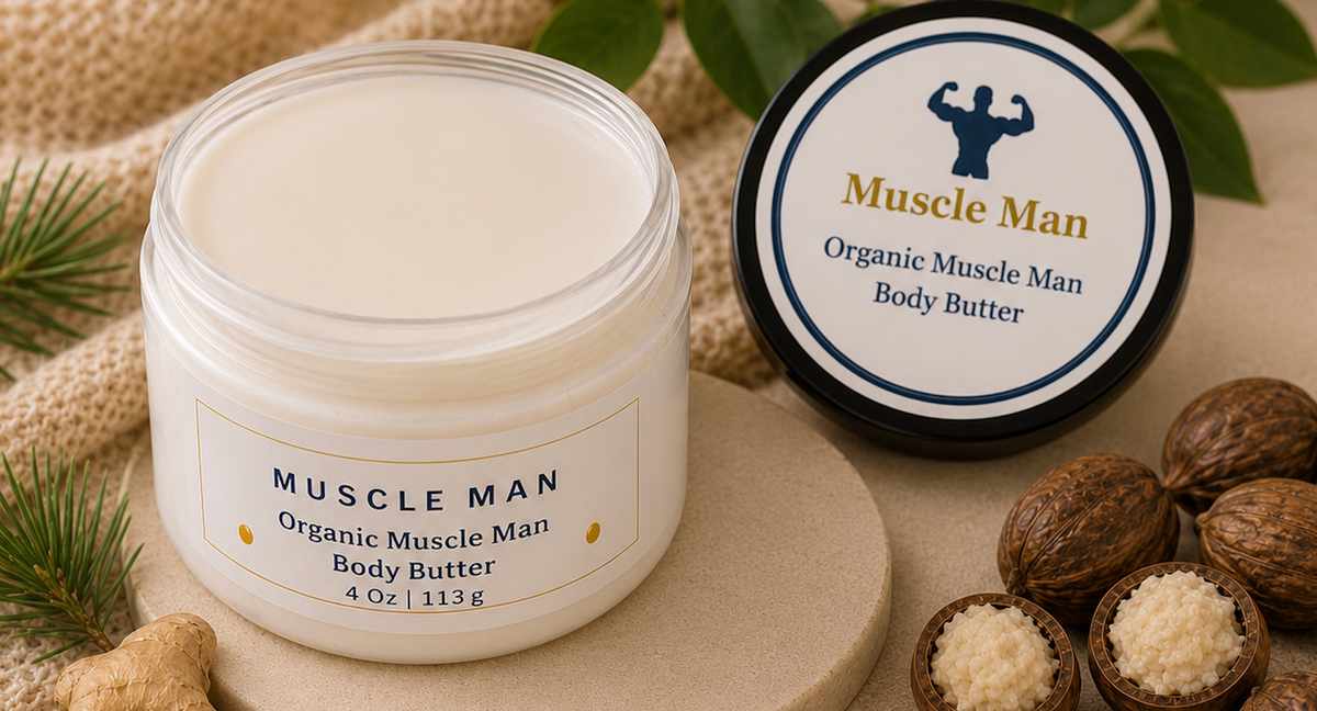 Organic Muscle Man Body Butter 4 Oz